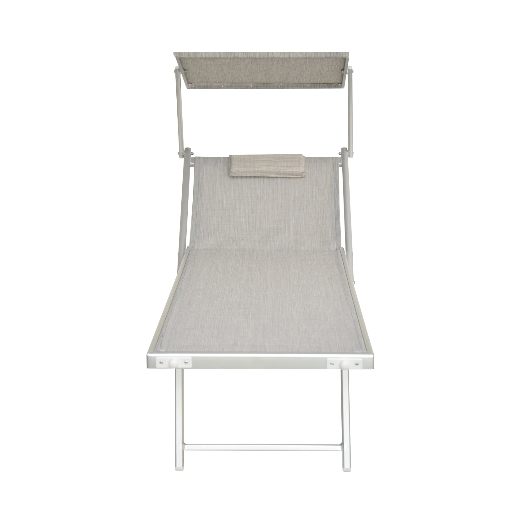 Lettino prendisole grigio melange Spiaggia Pro Xone