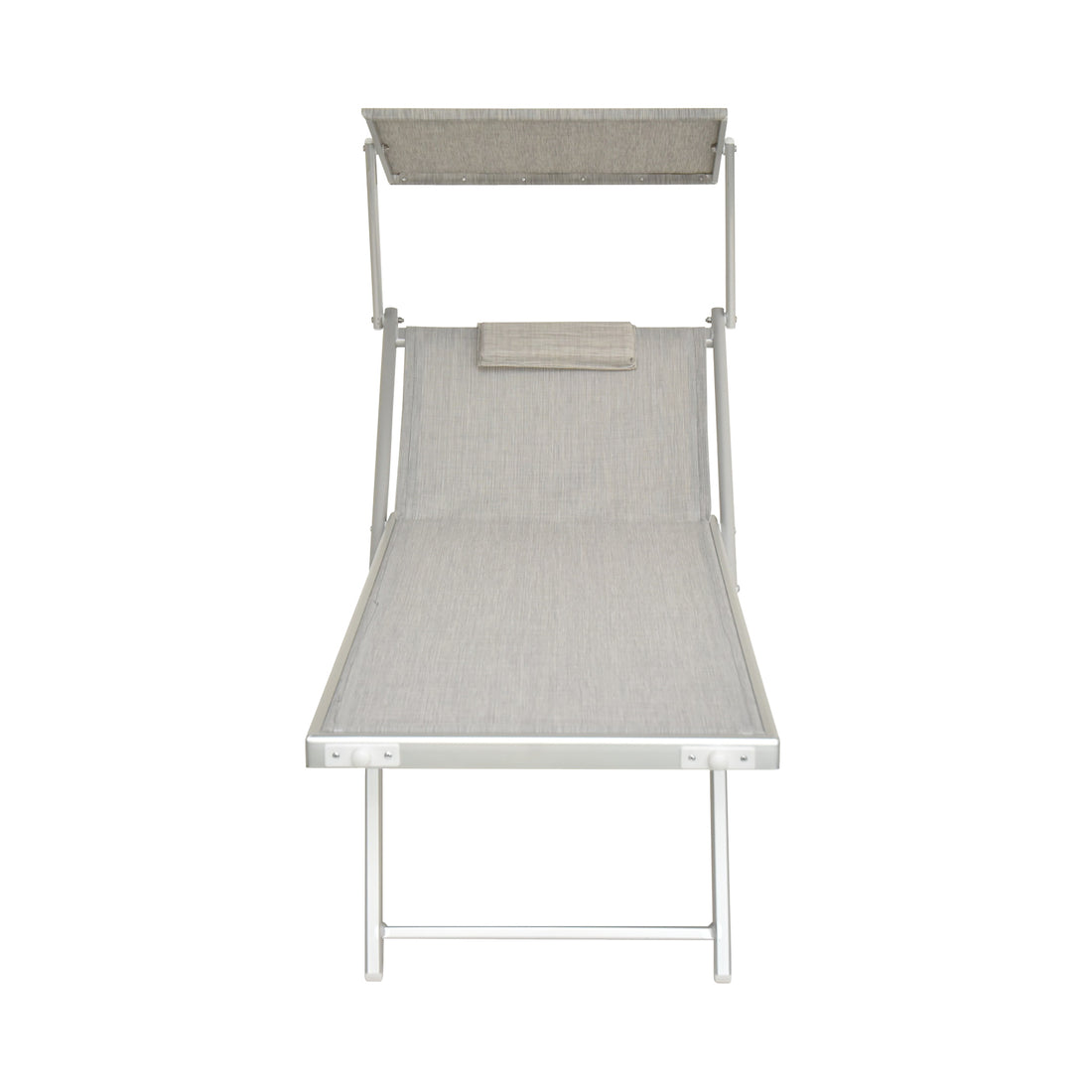 Lettino prendisole grigio melange Spiaggia Pro Xone