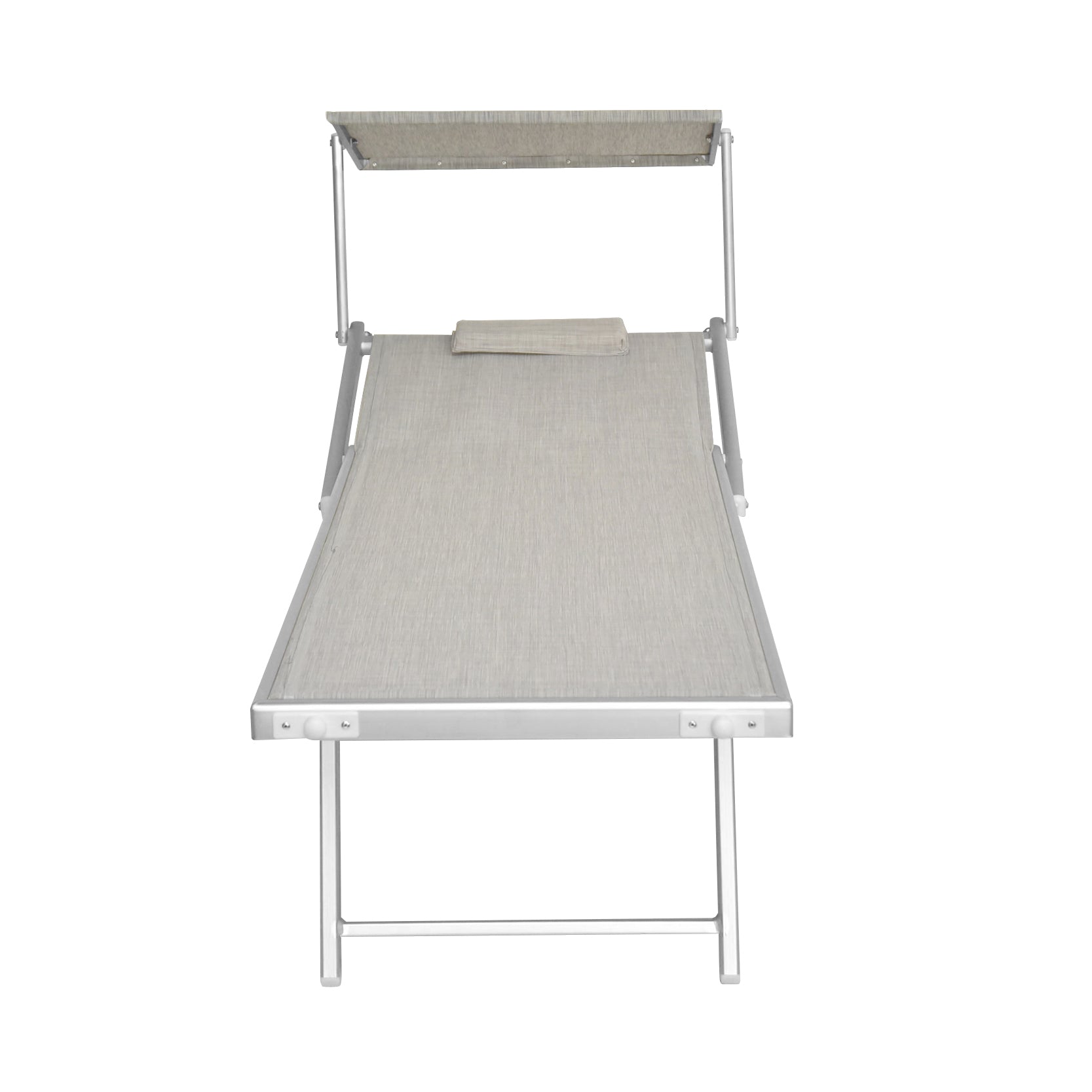 Lettino prendisole grigio melange Spiaggia Pro Xone