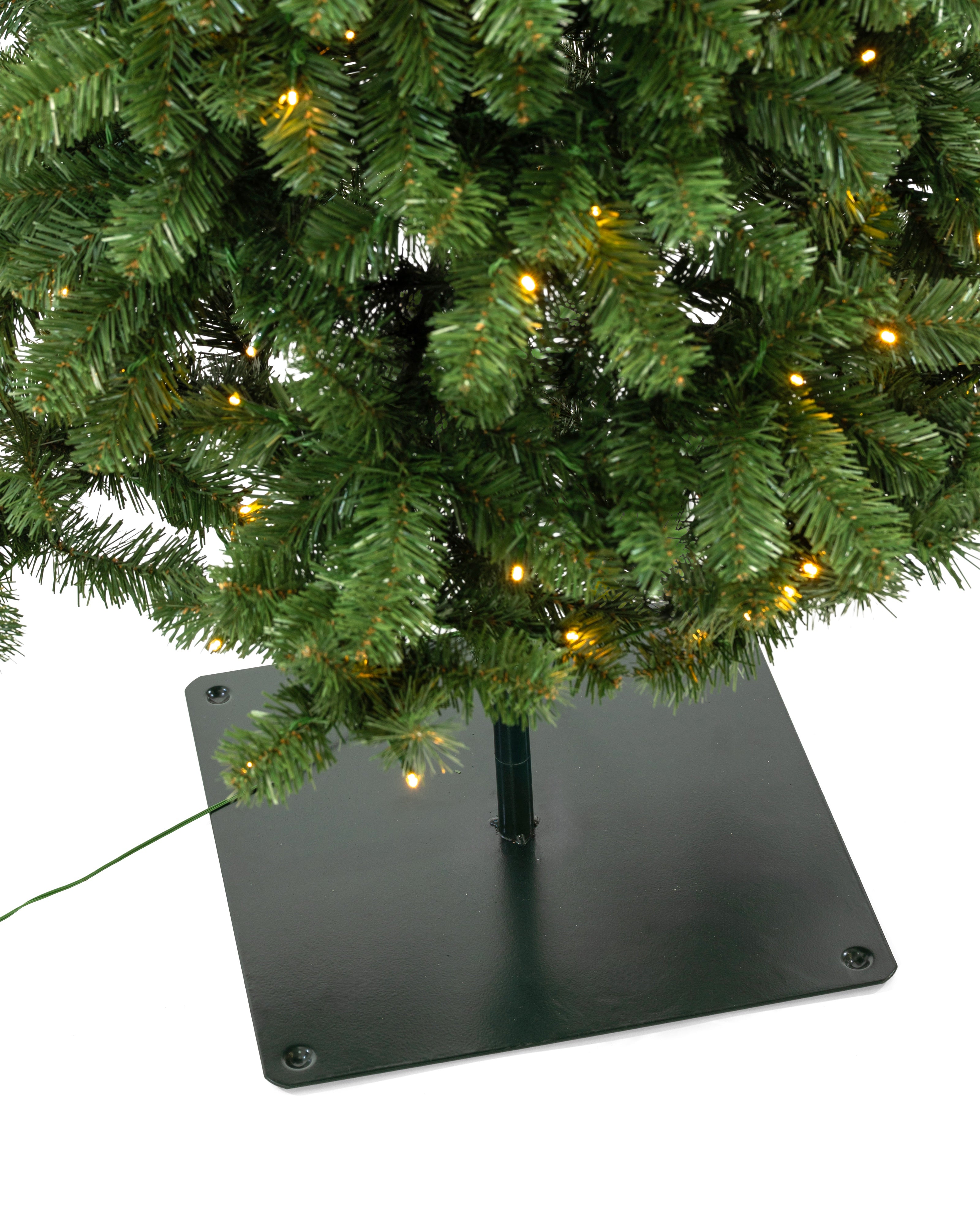 Albero Di Natale Verde Lime 60 Cm Curvo E Stravagante - Mini Albero Artificiale Per Decorazioni Natalizie Da Tavolo