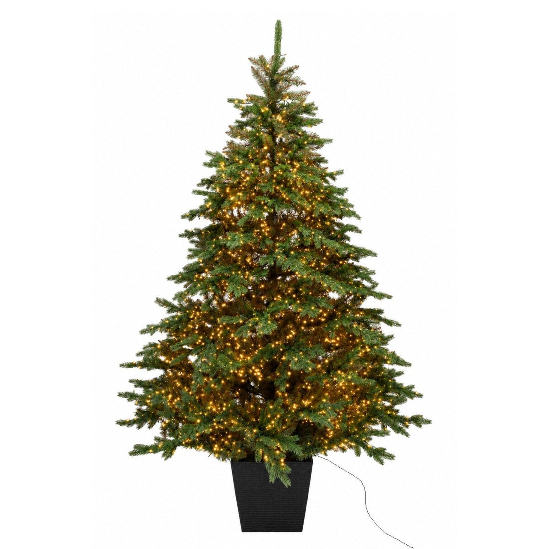 Albero di Natale Lord con vaso e Led integrati