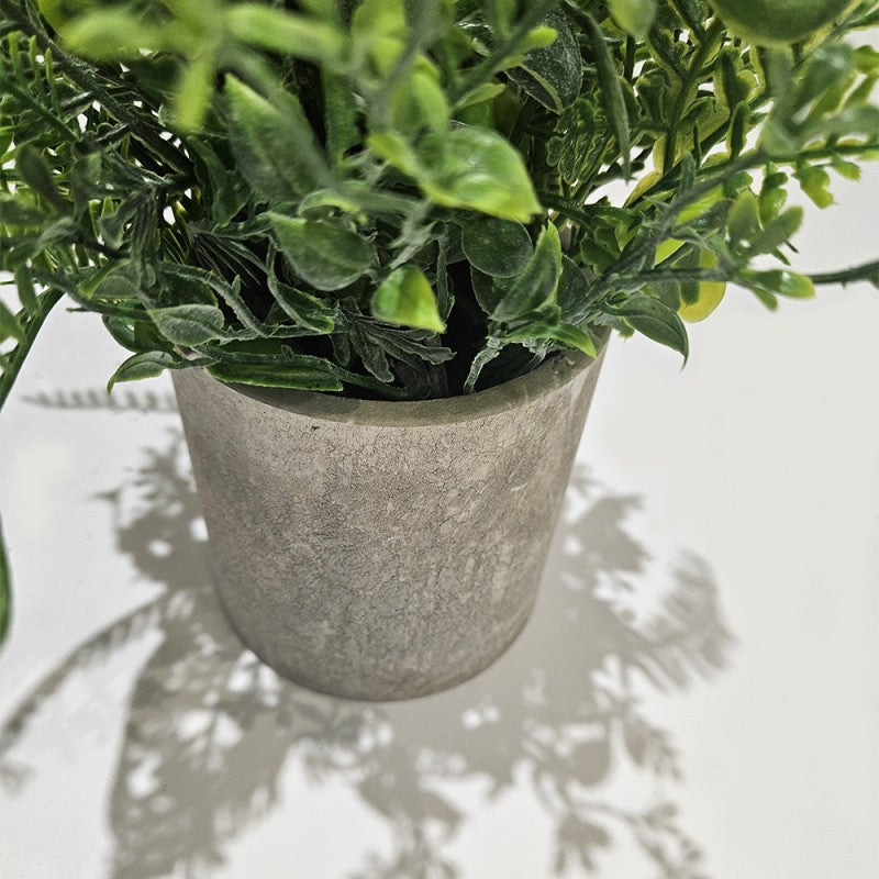 Felce Artificiale Boston Realistica - 35 Cm In Vaso, Pianta Finta Per Casa, Ufficio, Tavolo, Decorazione Verde Senza Manutenzione