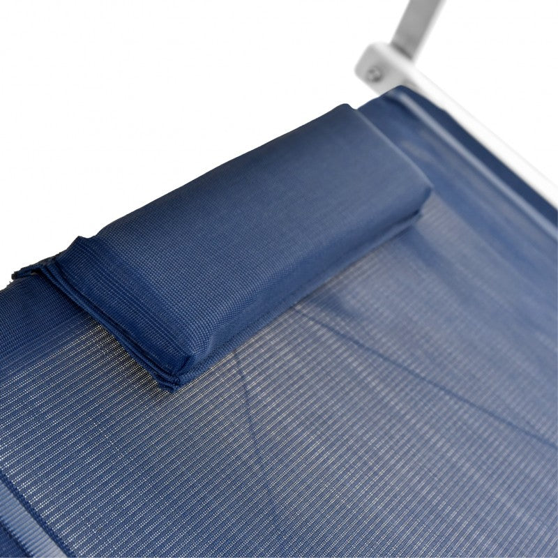 Lettino prendisole blu Spiaggia Pro Xone