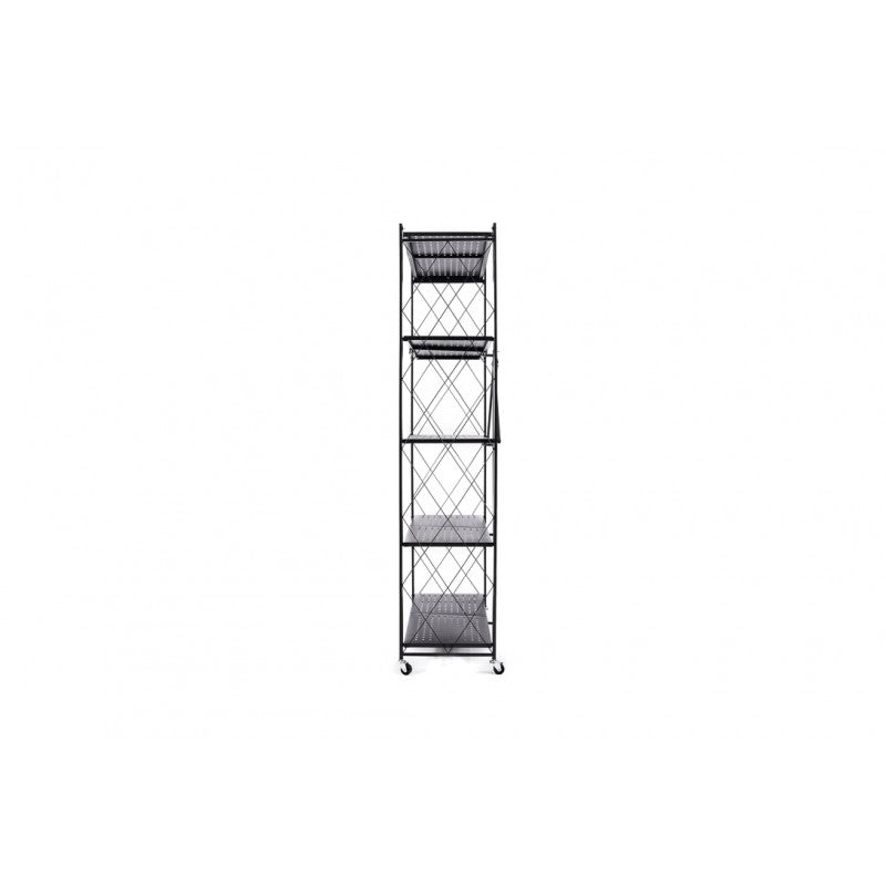 Scaffale pieghevole a 5 ripiani con ruote Paride Xone