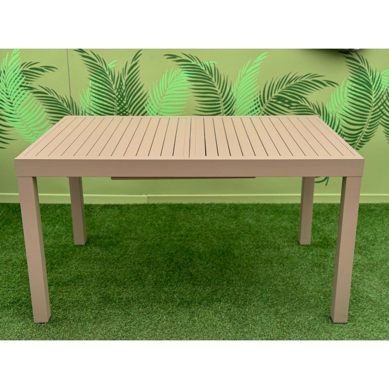 Tavolo da giardino tortora allungabile in alluminio Zeus Xone