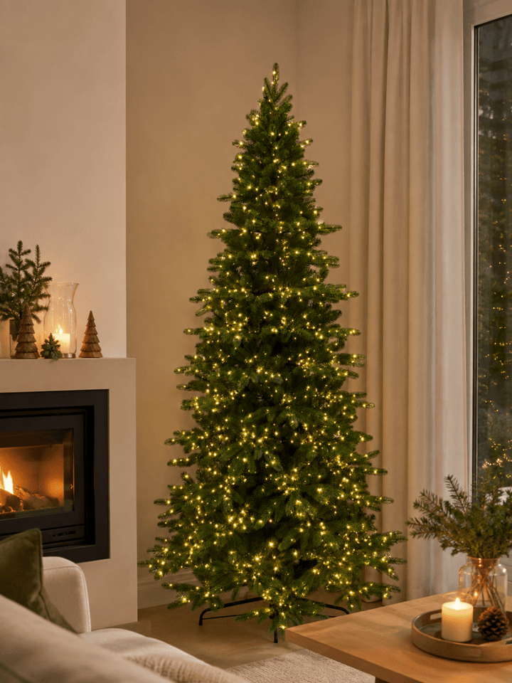 Albero Di Natale Theo Slim con Led Integrati